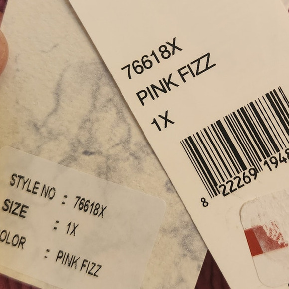 NWT Raviya Pink Cotton Maxi Dress Cover-up 100% Cotton 1X - Picture 8 of 8